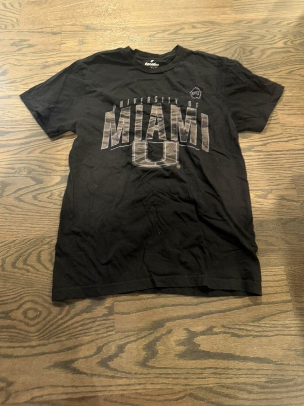 Fanatics Black Miami Graphic T-Shirt Size S